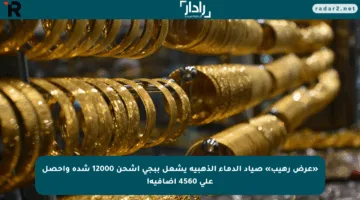 «عرض رهيب» صياد الدماء الذهبية يشعل ببجي اشحن 12000 شدة واحصل على 4560 إضافية!